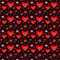 pattern of hearts on white background. Image for a poster or cover. Vector illustration. Repeating texture. Figure for textiles.