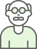 Old Man Vector Icon Design