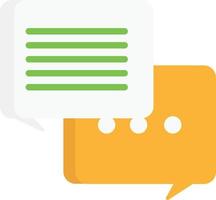 chat conversation inbox vector flat illustration