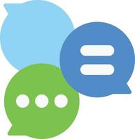 group chat conversation vector flat illustration