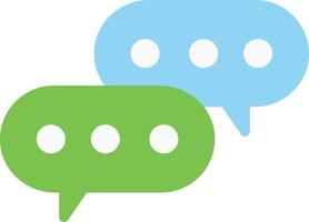 speech chat chatting vector flat illustration