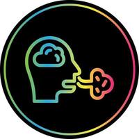Inhale Vector Icon Design
