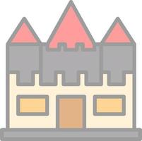 diseño de icono de vector de castillo