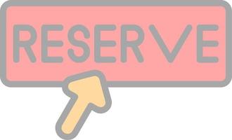 Reservation Vector Icon Design