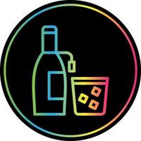 Wine Bottle Vector Icon Design