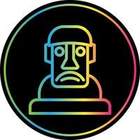 diseño de icono de vector moai