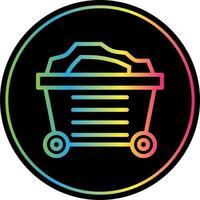 Mining Cart Vector Icon Design