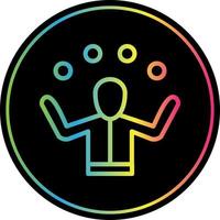 Juggling Vector Icon Design