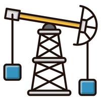 Oil pump icon, suitable for a wide range of digital creative projects. Happy creating. vector