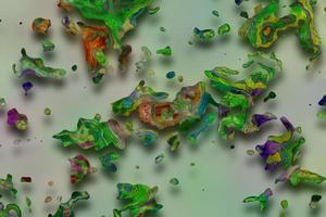 Abstract 3D gradient background,Holographic texture,Abstract liquid background,Geometric texture,Digital background illustration photo