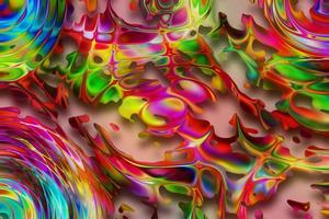 Abstract 3D gradient background,Holographic texture,Abstract liquid background,Geometric texture,Digital background illustration photo
