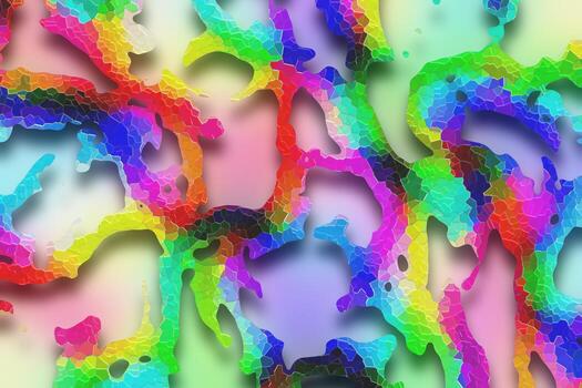 Abstract 3D gradient background,Holographic texture,Abstract liquid background,Geometric texture,Digital background illustration photo