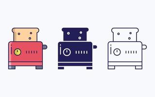 Toaster maker illustration vector icon