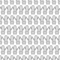 Seamless pattern with Cactus, for decoration vector