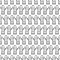 Seamless pattern with Cactus, for decoration vector