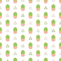 patrón sin costuras con cactus, para decoración vector