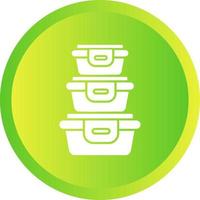 Plastic Food Container Vector Icon