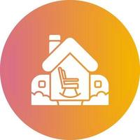 Retirement Home Vector Icon