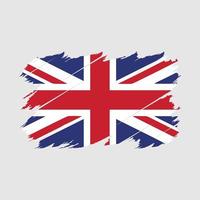 United Kingdom Flag Brush Vector