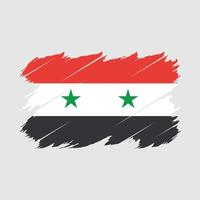 Syria Flag Brush Vector