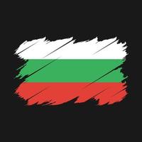 vector de pincel de bandera de bulgaria