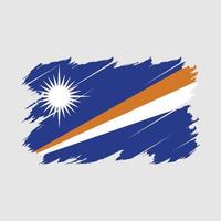 Marshall Islands Flag Brush Vector