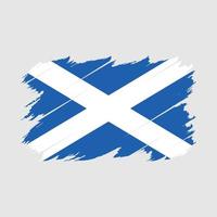 vector de pincel de bandera de escocia