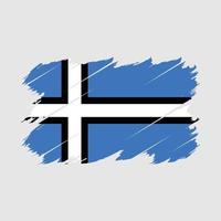 vector de pincel de bandera de estonia