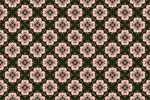 Abstract seamless patterns, geometric patterns, and batik patterns are designed for use in interior, wallpaper, fabric, curtain, carpet, clothing, Batik, satin, background, and Embroidery style. vector