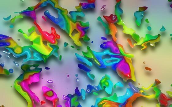 Abstract 3D gradient background,Holographic texture,Abstract liquid background,Geometric texture,Digital background illustration photo