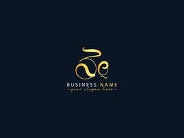 Stylish Zq Calligraphy Logo, Creative Zq Logo Letter Vector Image Design