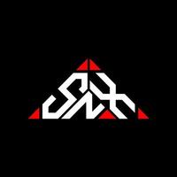 Diseño creativo del logotipo de la letra snx con gráfico vectorial, logotipo simple y moderno de snx. vector