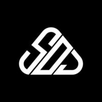 diseño creativo del logotipo de la letra soj con gráfico vectorial, logotipo simple y moderno de soj. vector