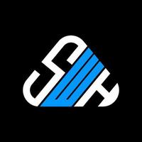 diseño creativo del logotipo de la letra swh con gráfico vectorial, logotipo simple y moderno de swh. vector