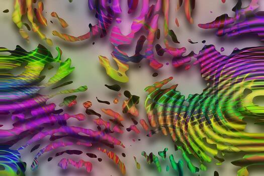 Abstract 3D gradient background,Holographic texture,Abstract liquid background,Geometric texture,Digital background illustration photo