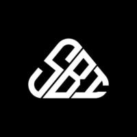 diseño creativo del logotipo de la letra sbi con gráfico vectorial, logotipo simple y moderno de sbi. vector