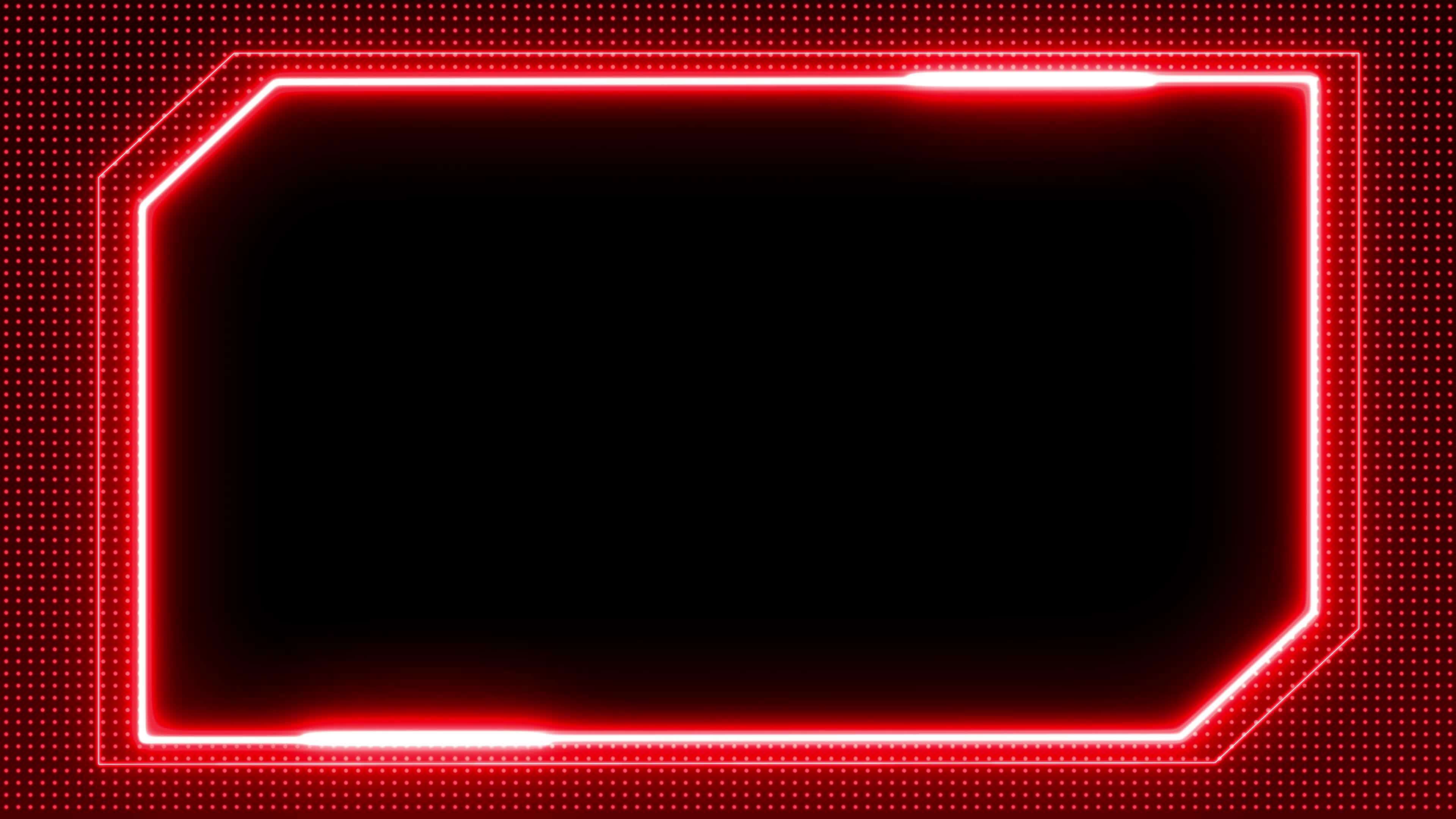 Abstract bright neon frame on red. The movement of the luminous neon