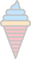 diseño de icono de vector de helado