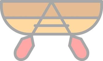 Canoeing Vector Icon Design
