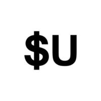 Uruguay Currency Symbol, Peso Uruguayo Icon, UYU SIgn. Vector Illustration