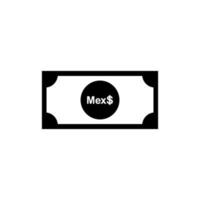 Mexico Currency Symbol. Mexican Peso Icon, MXN Sign. Vector Illustration