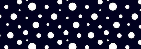 Black and white seamless polka dot pattern vector. Random spots hand-drawn. vector