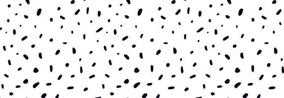 Set of animal pattern for textile design. Seamless pattern of dalmatian or cow spots. Natural textures. Random spots hand-drawn. vector