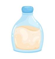 botella de leche producto lácteo vector