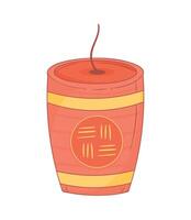 chinese fireworks gunpowder barrel vector