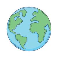 world planet earth vector