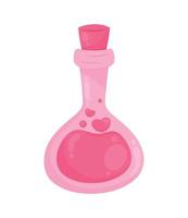 love potion with hearts vector
