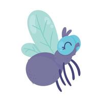 cute fly insect animal vector