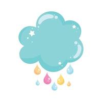 cloud sky rainy vector