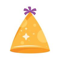 golden party hat vector